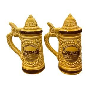 Vintage Opryland USA Nashville Salt Pepper Shakers Stein Set Country Music